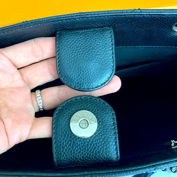 Auth Chanel Caviar Petite Shopper Tote Bag - Picture 12 of 17